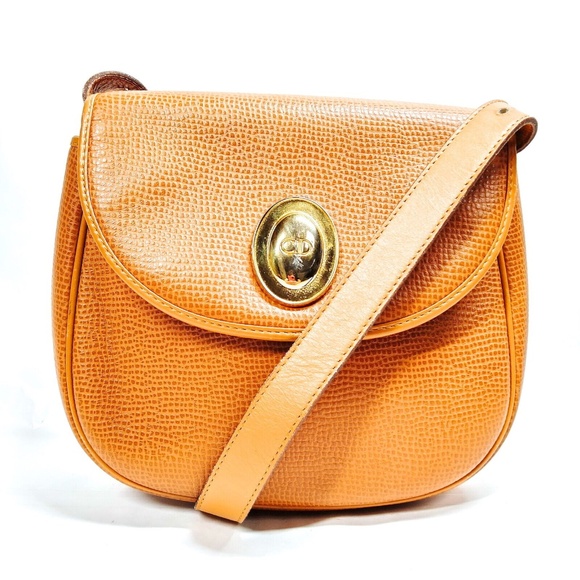 (R897) Christian Dior Shoulder Bag Brown Leather - Picture 1 of 6